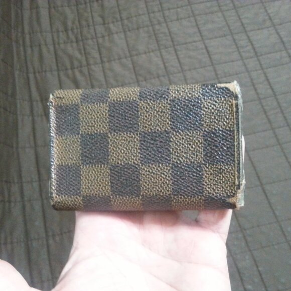 Vintage LV Louis Vuitton Damier Ebeine Key Holder Case  Unisex Men's Women's - Picture 2 of 16